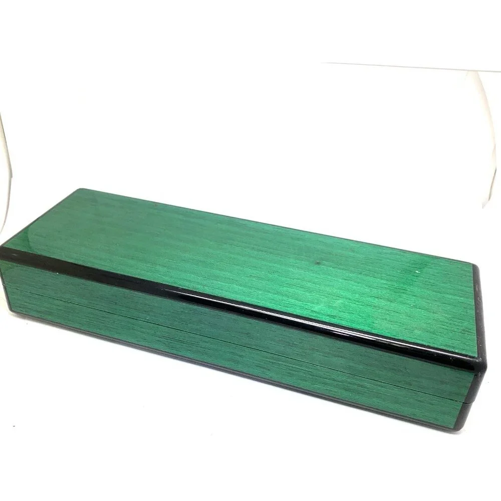 Breguet Watch Box Presentation Green Lacquered Wooden Display Empty Rare